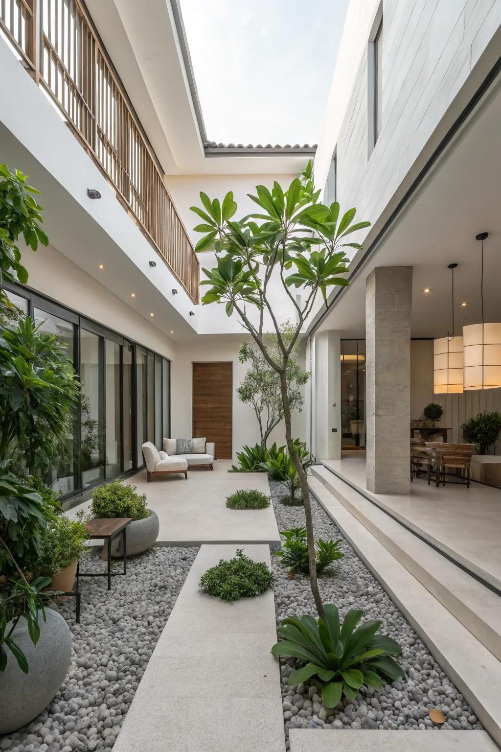 Clusia adds a sleek, green touch to modern courtyards.