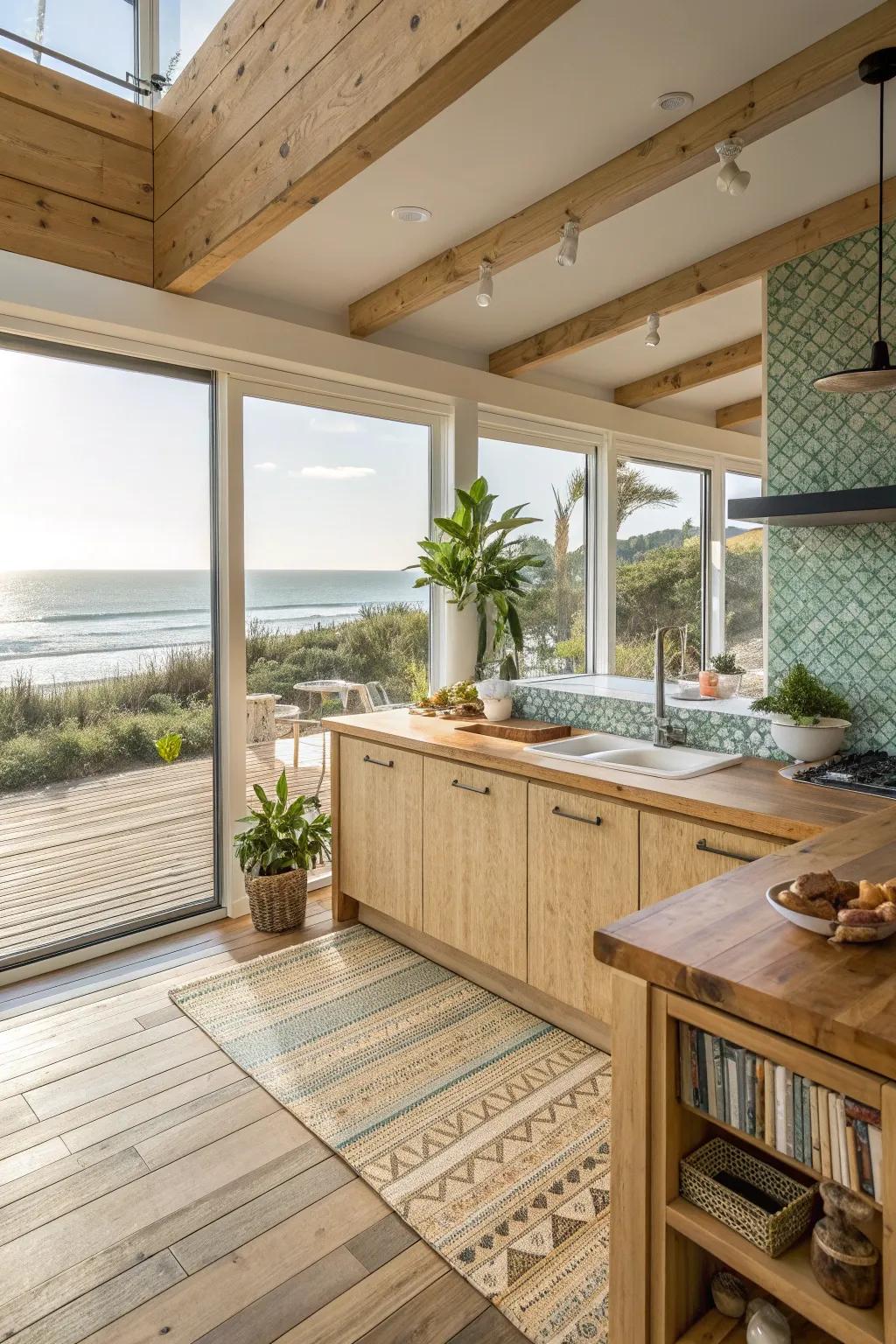 Sustainable kitchen design for eco-conscious living.