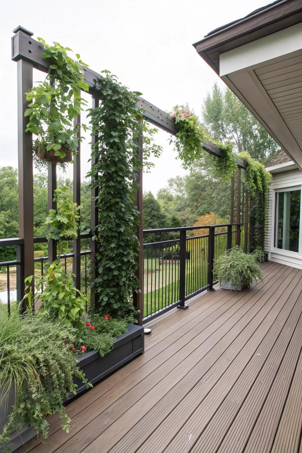 Privacy screens add intimacy and beauty to your deck space.