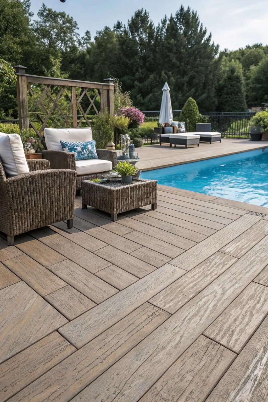Get a fresh look with stamped overlays.