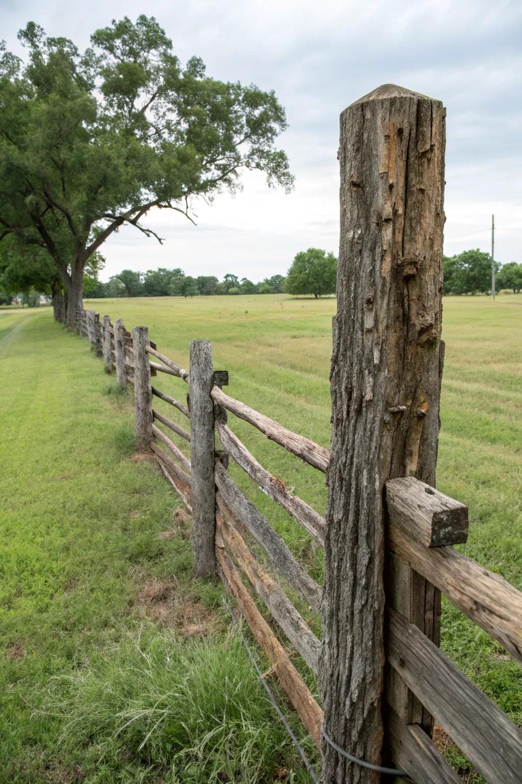 Railroad ties offer a rugged and durable option.