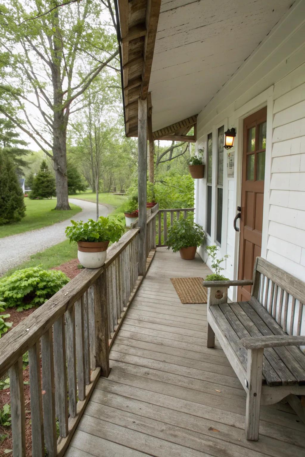 Rustic minimalism offers simplicity with natural charm.