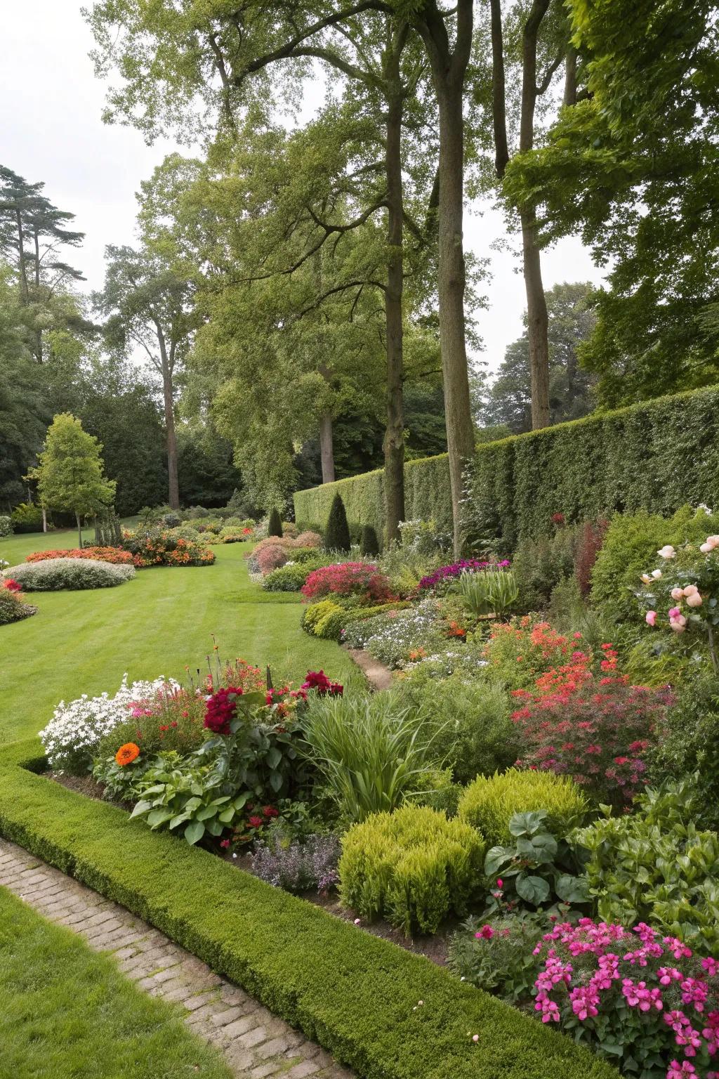 A tapestry lawn offers a colorful and eco-friendly alternative.