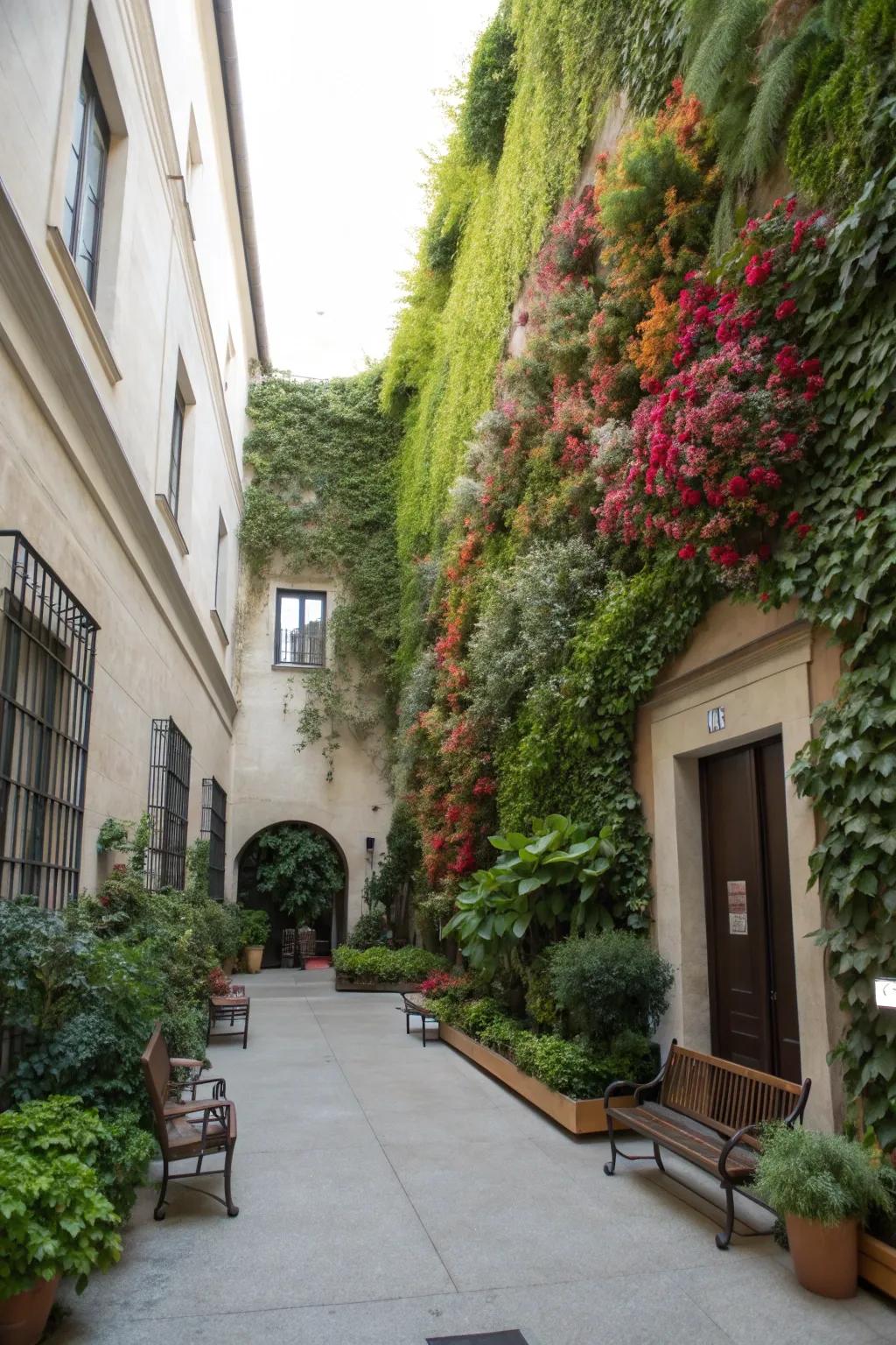 Transform walls with vertical gardens.