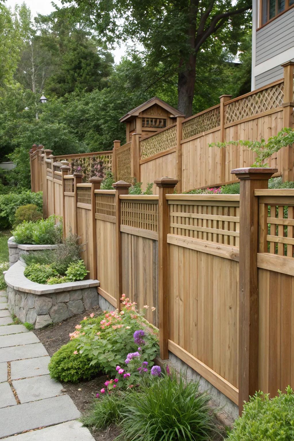 Height variations add visual interest and highlight different garden areas.
