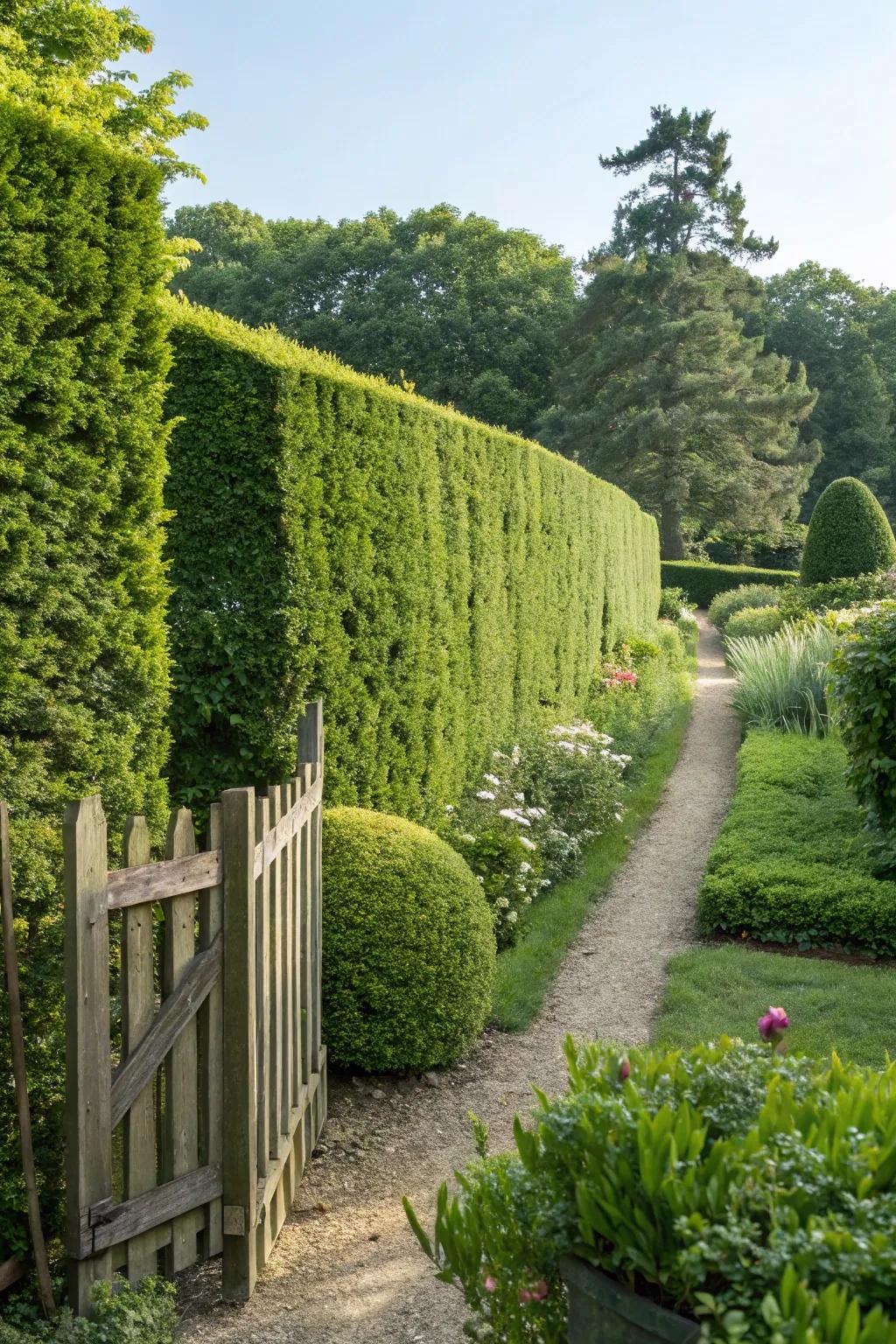 Living fences bring a natural element to your space.