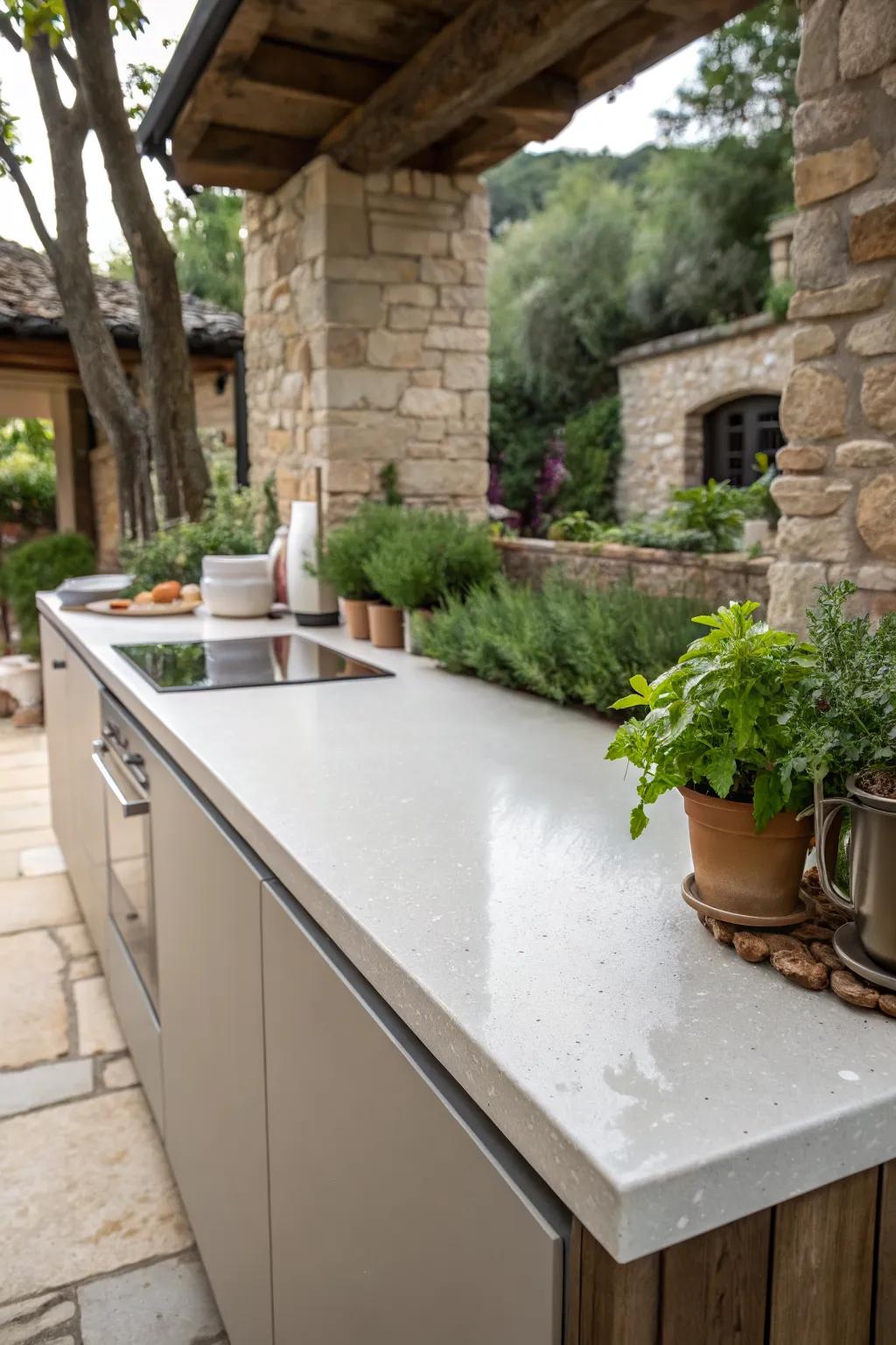 Practical and stylish with weatherproof laminates.