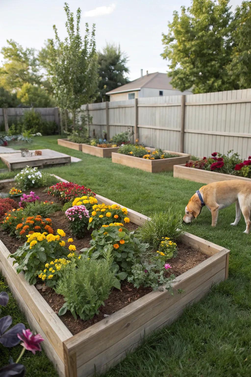 Raised beds keep your plants safe and your garden thriving.
