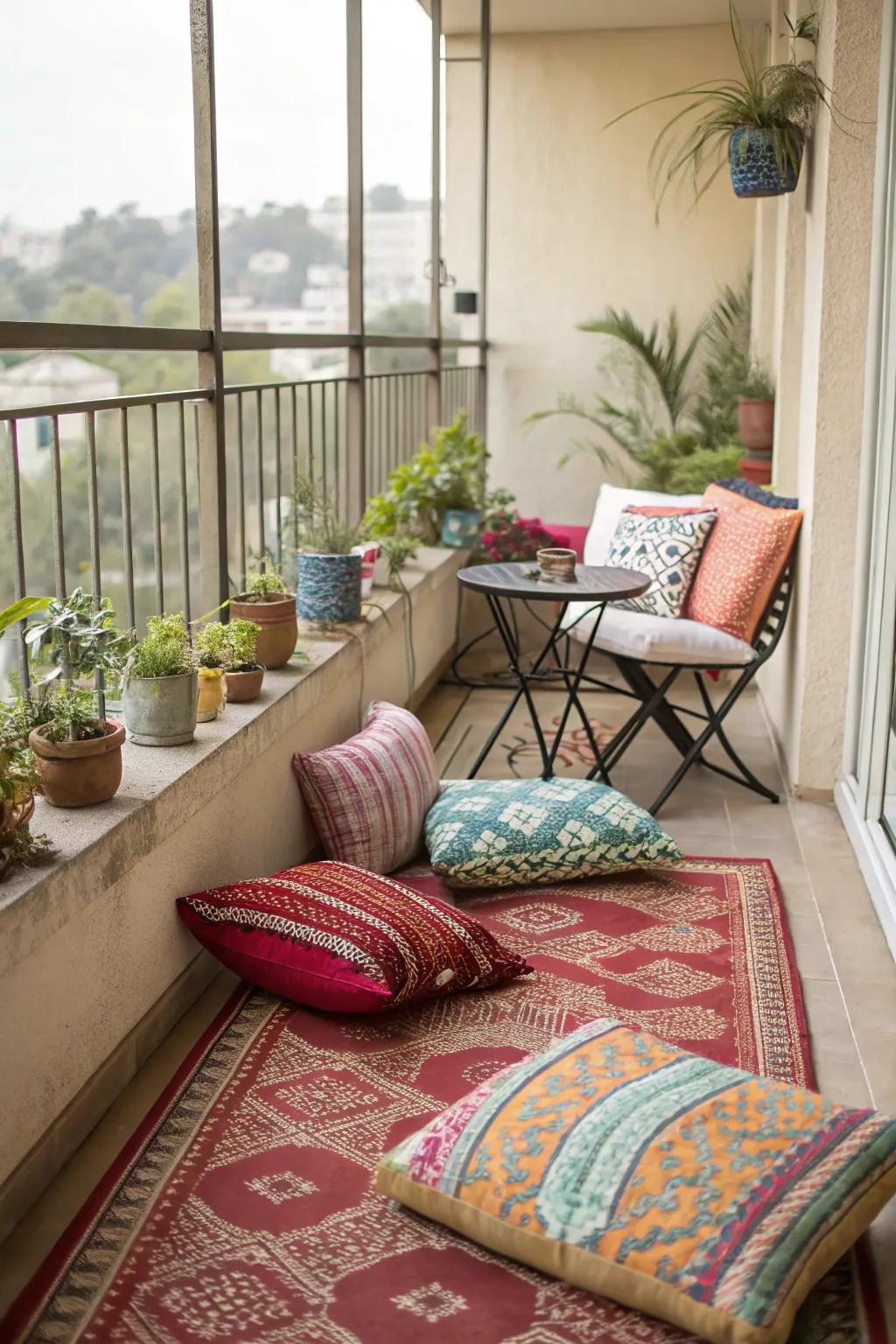 Add flair with a vibrant mix of patterns.