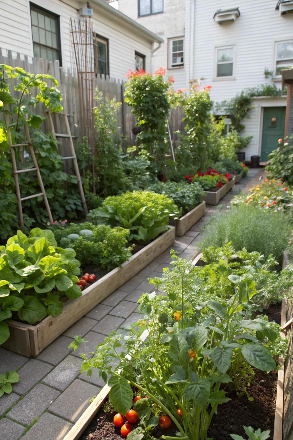 Edible plants add both beauty and functionality.
