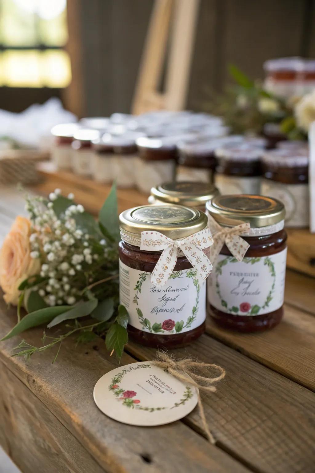 Personalized favors leave a lasting impression.