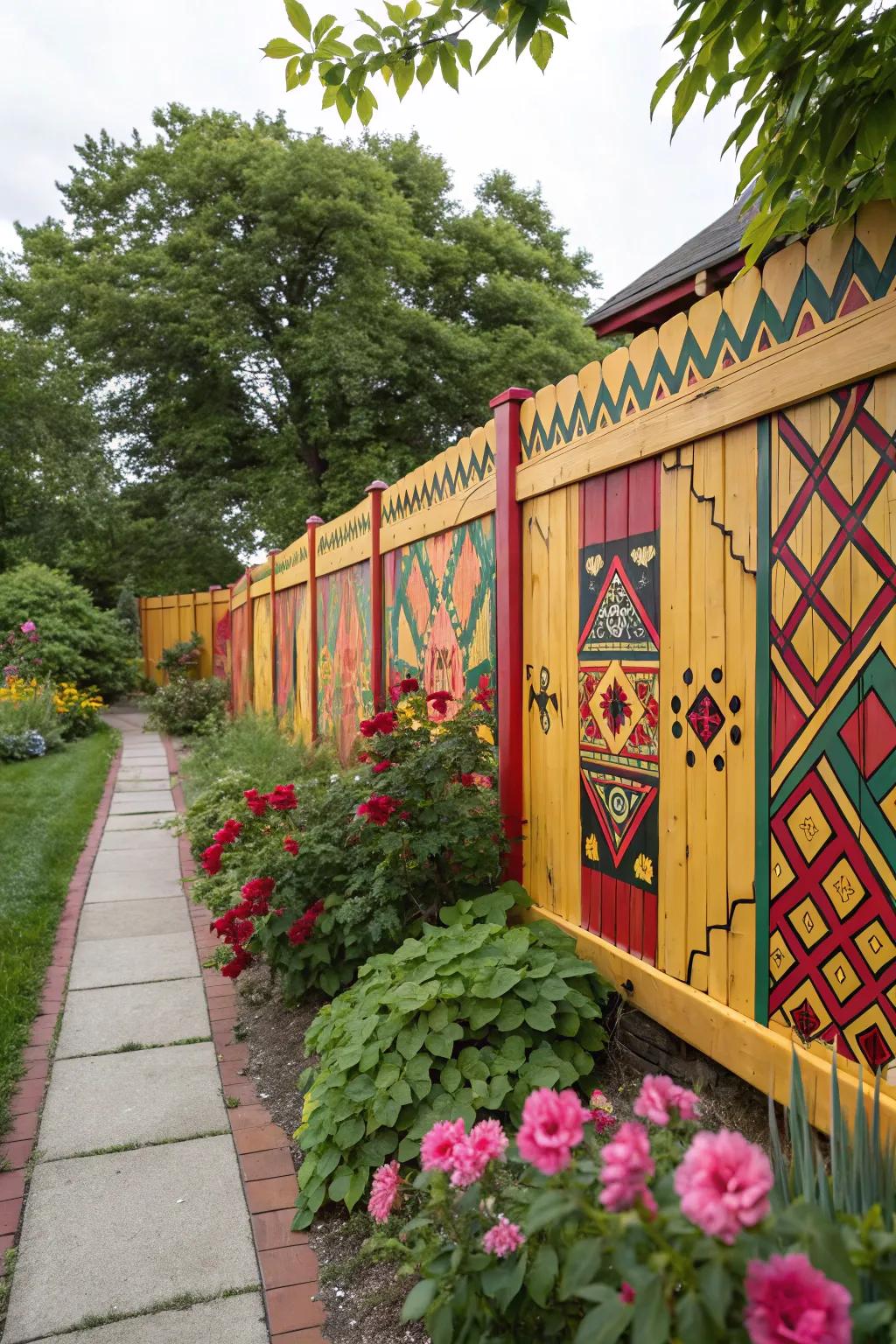Add Stylish Patterns to Your Fence with Stencils
