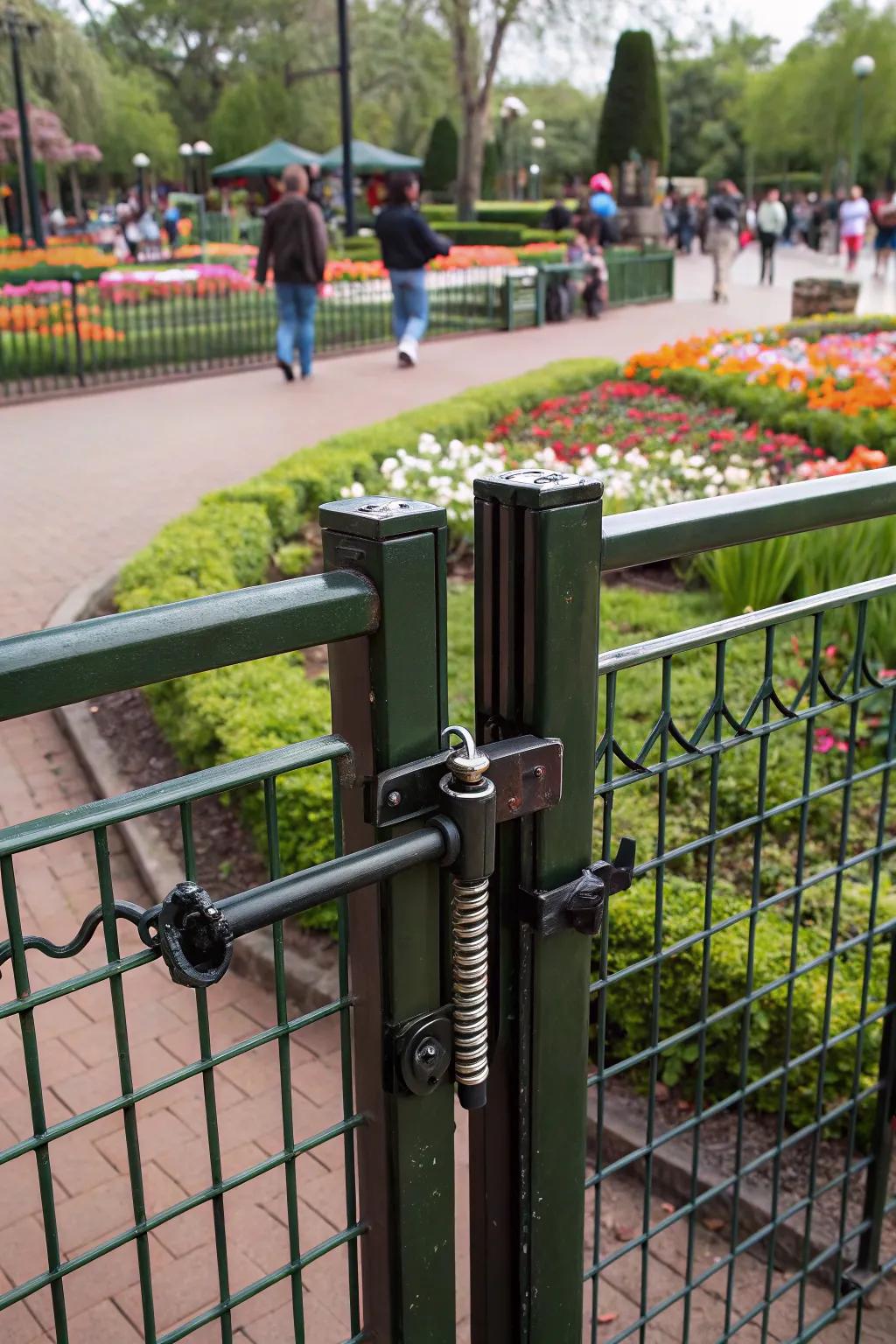 Spring-loaded latches offer convenience with automatic closure.