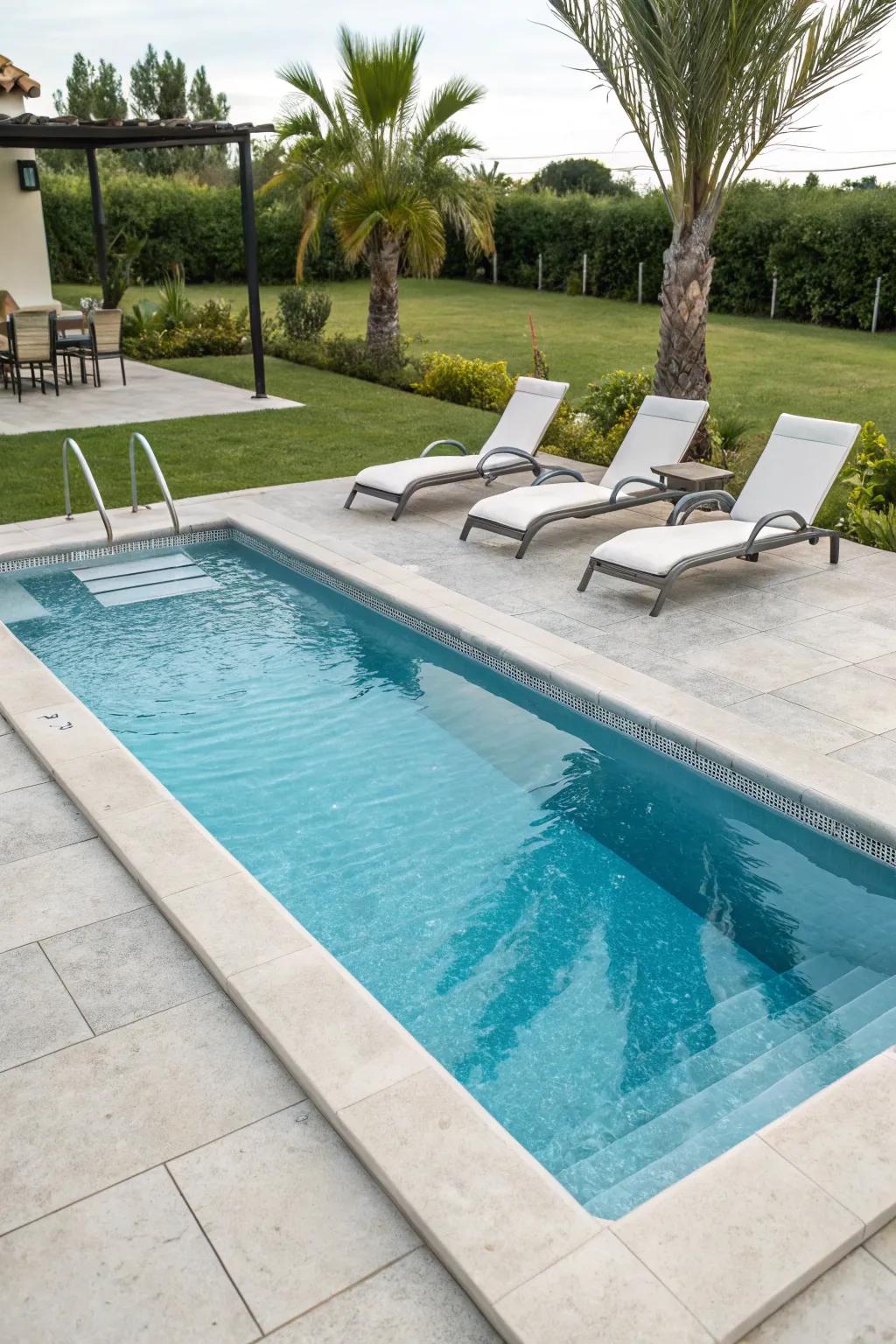 A perfect spot for sunbathing and staying cool.