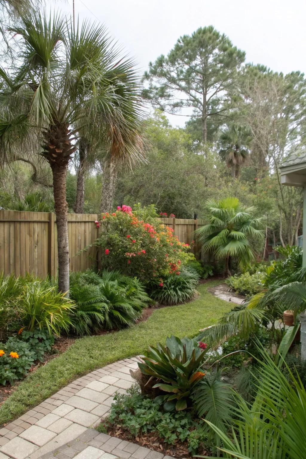 A lush garden showcasing native plant species.