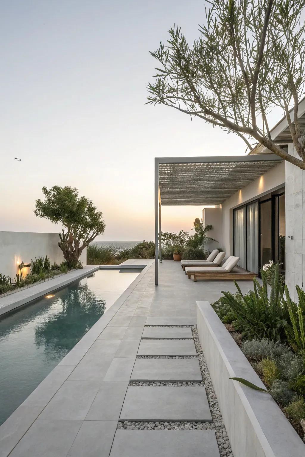 Simplicity and serenity with minimalist design.