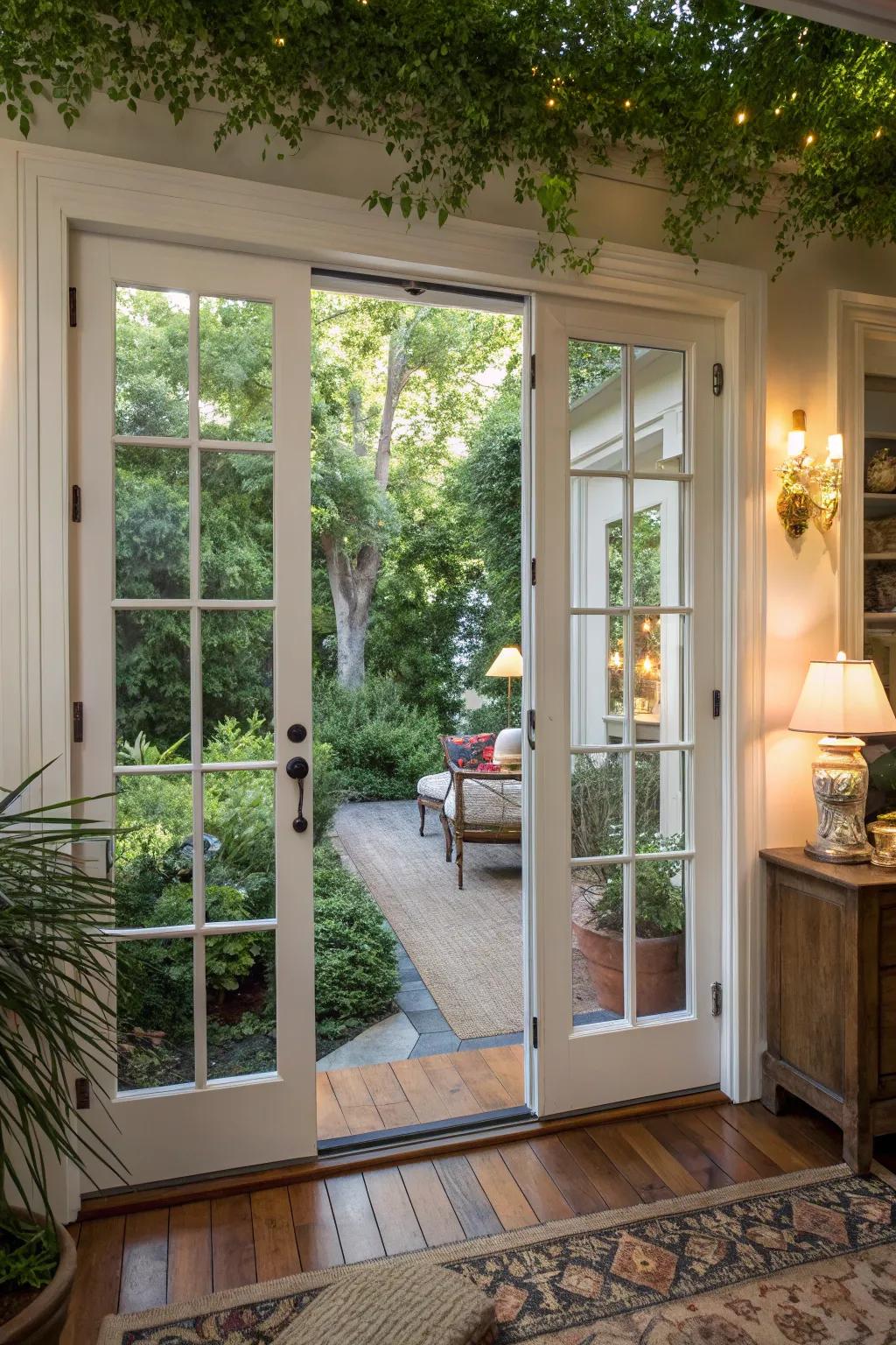 Security screens offer protection and style.