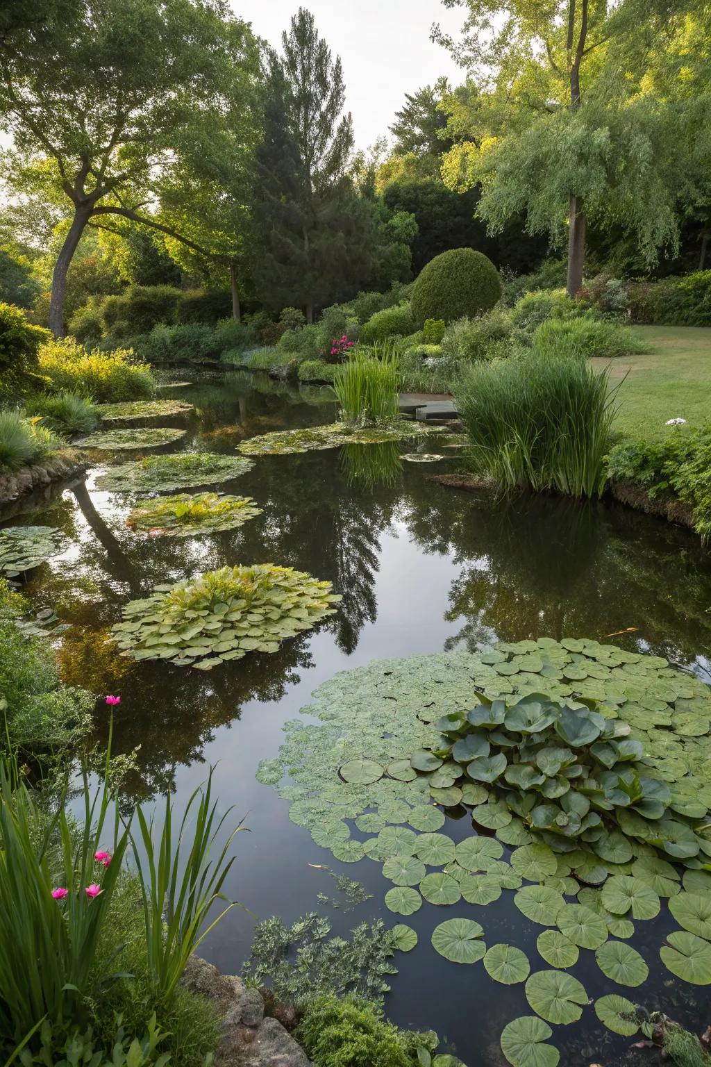 Floating plants bring serenity and balance to your pond.