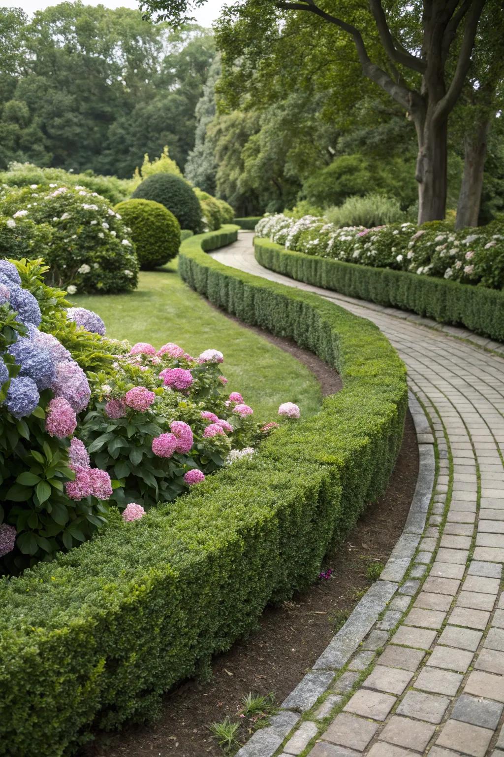 Curves bring movement to your garden.