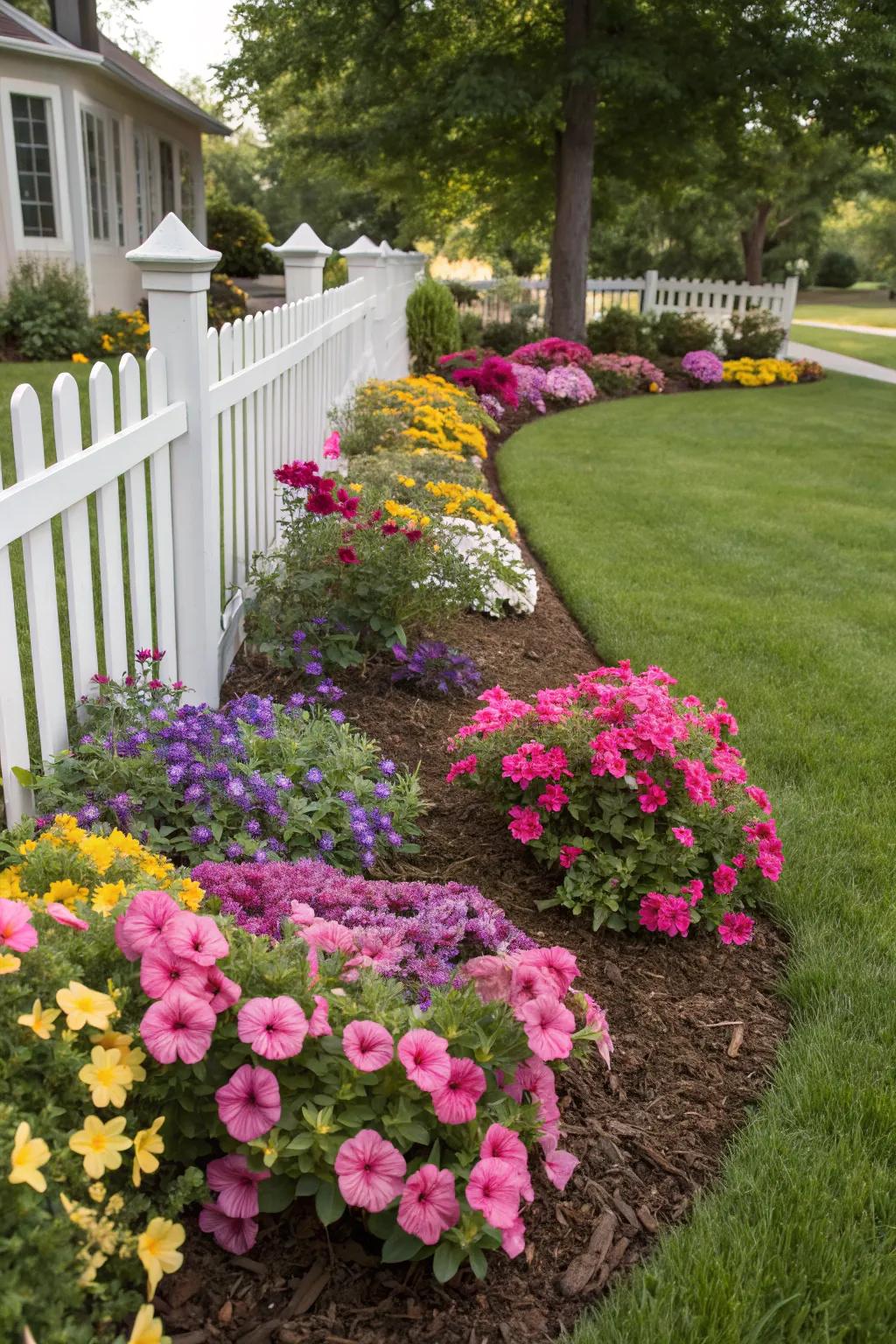Seasonal flowers ensure dynamic and ever-changing gardens.