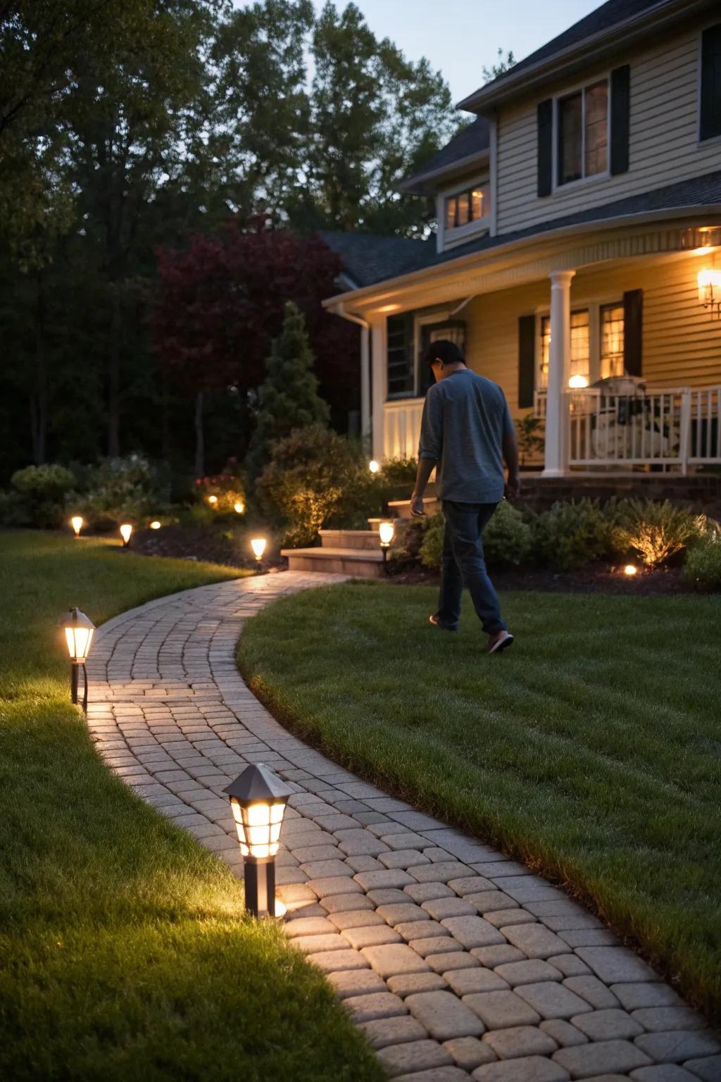 Combine security and efficiency with motion sensor lights.