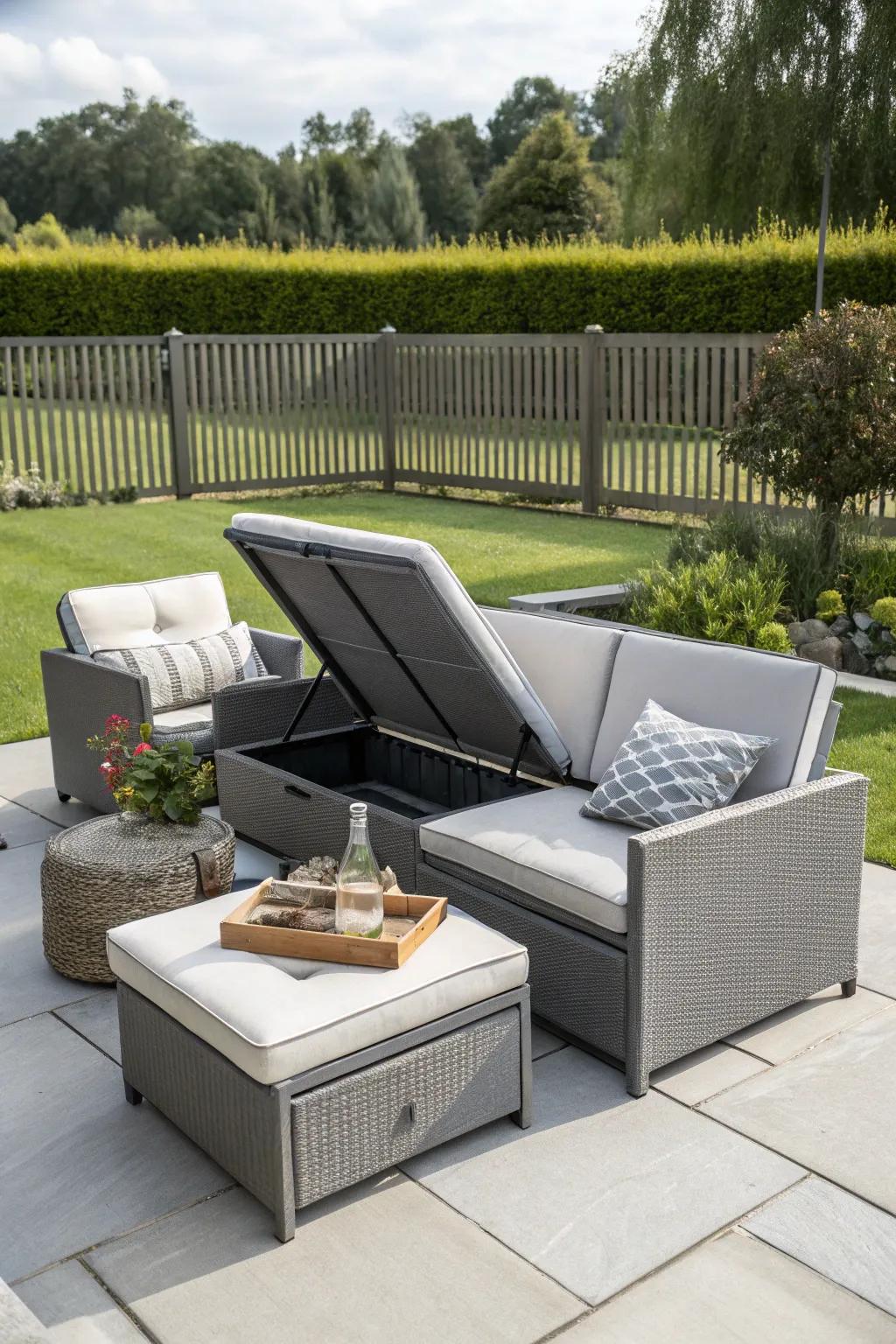 Multipurpose furniture combines comfort and storage