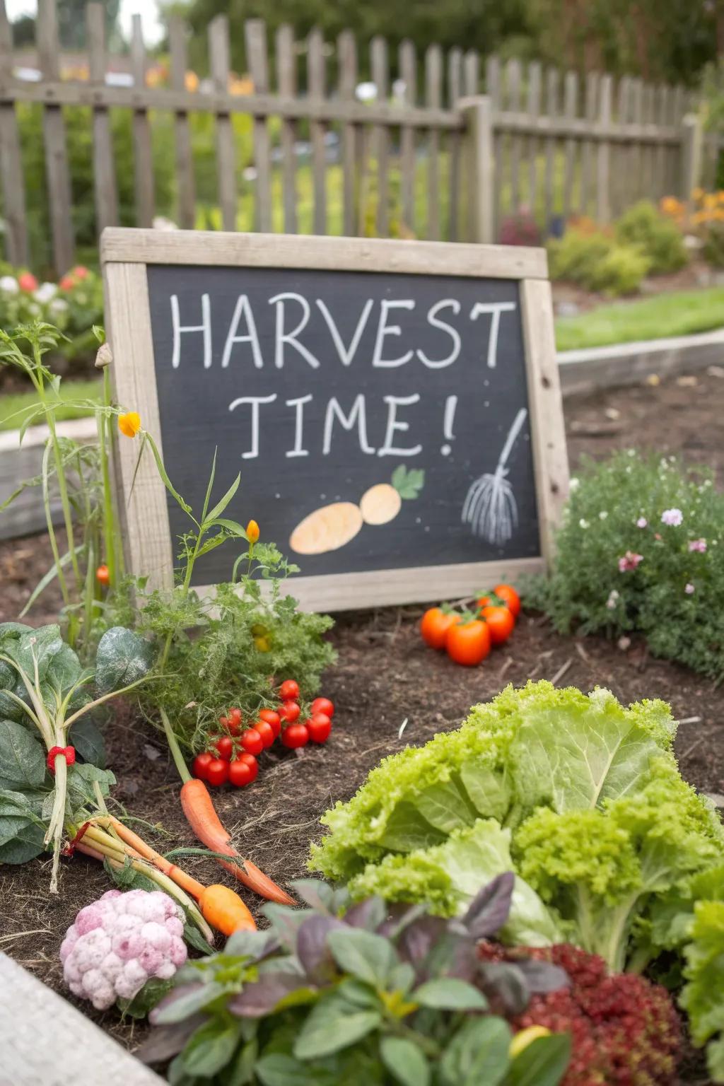 Chalkboard signs offer versatility and charm in the garden.