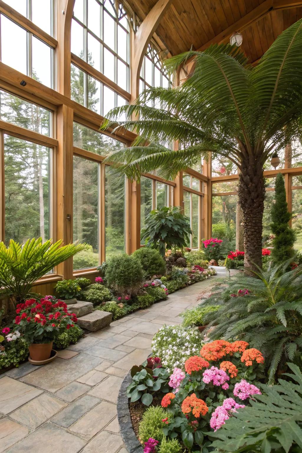 A conservatory visit is a perfect winter escape.