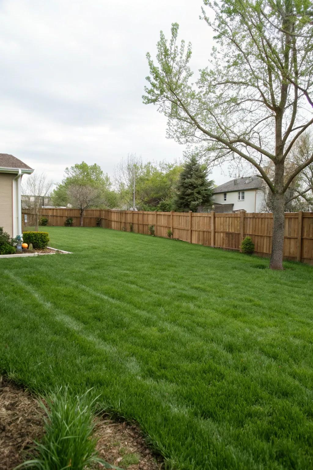 Fescue offers the look of a grass lawn without the high maintenance.