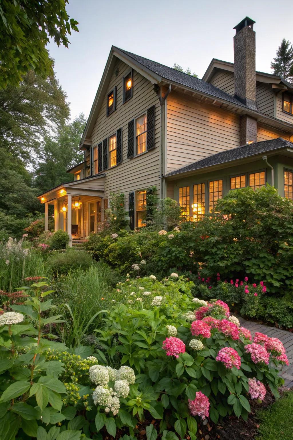 A home featuring the timeless appeal of horizontal lap wood siding.