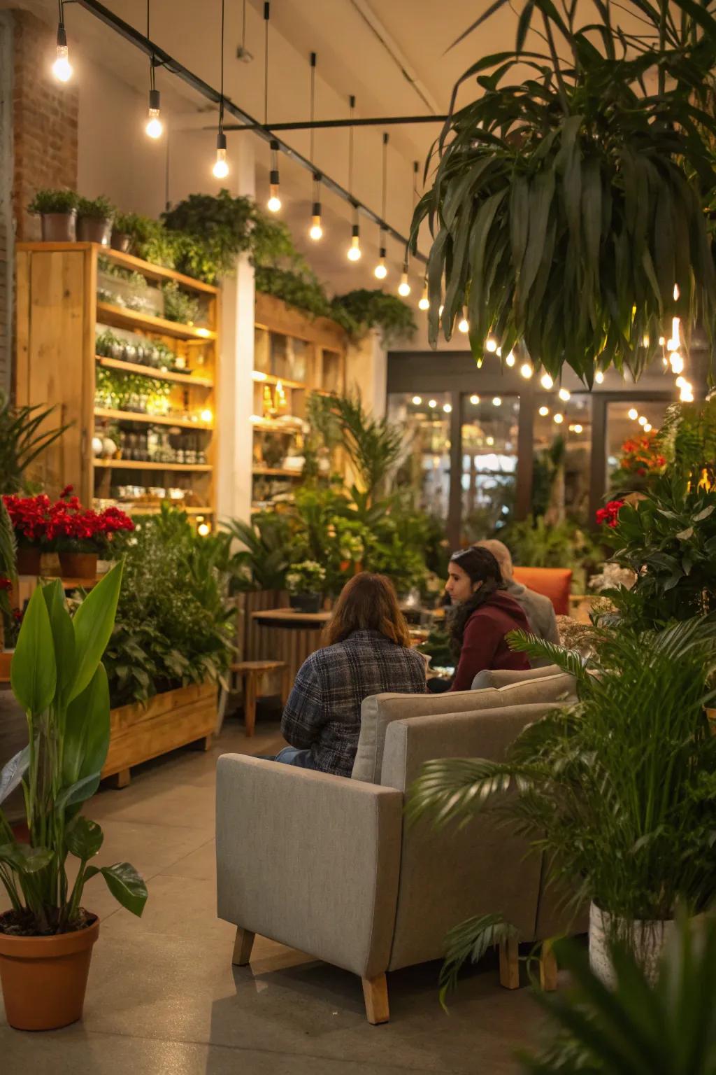 A cozy retail space invites customers to stay awhile.