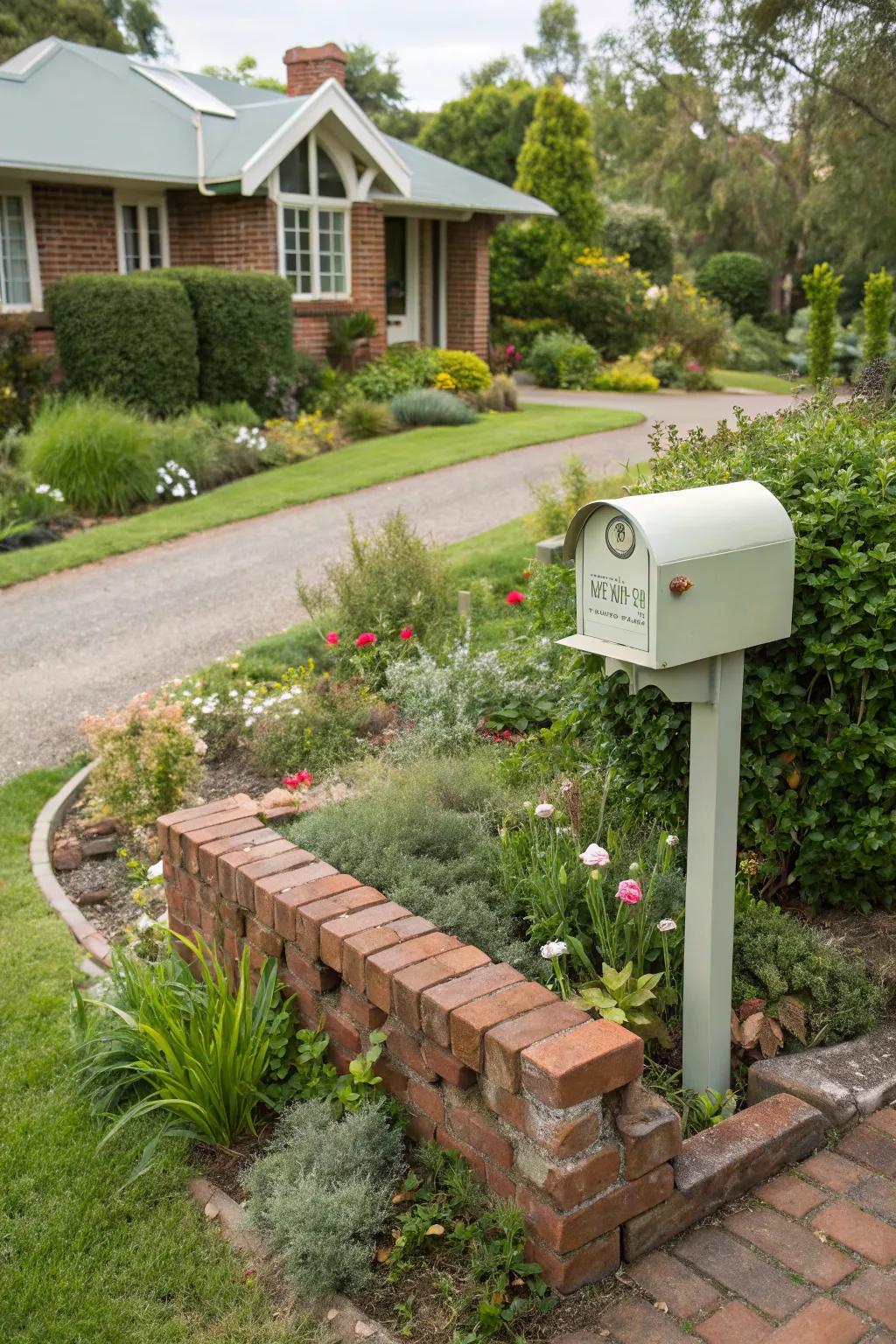 Recycled edging adds character.