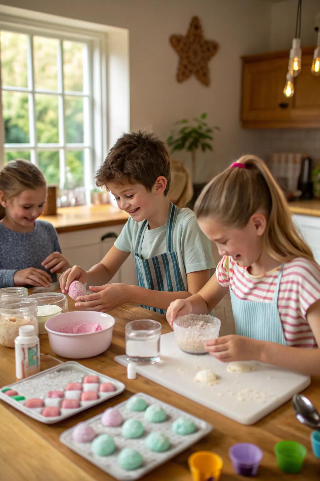 Crafting personalized spa products is a creative delight.