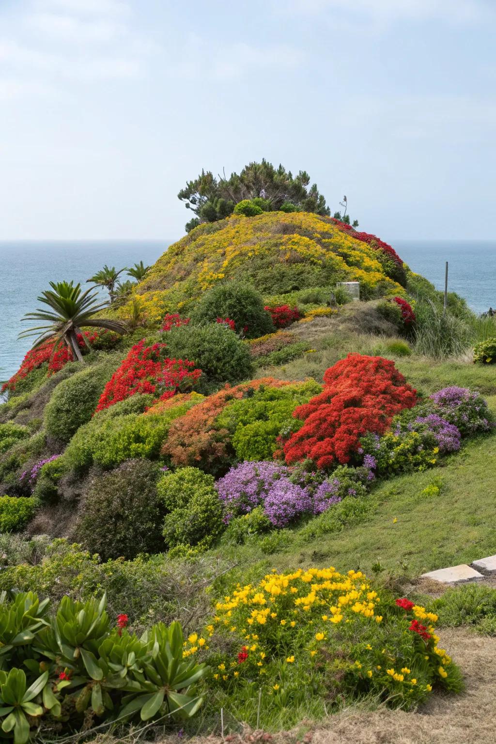 Colorful contrasts that captivate the eye.