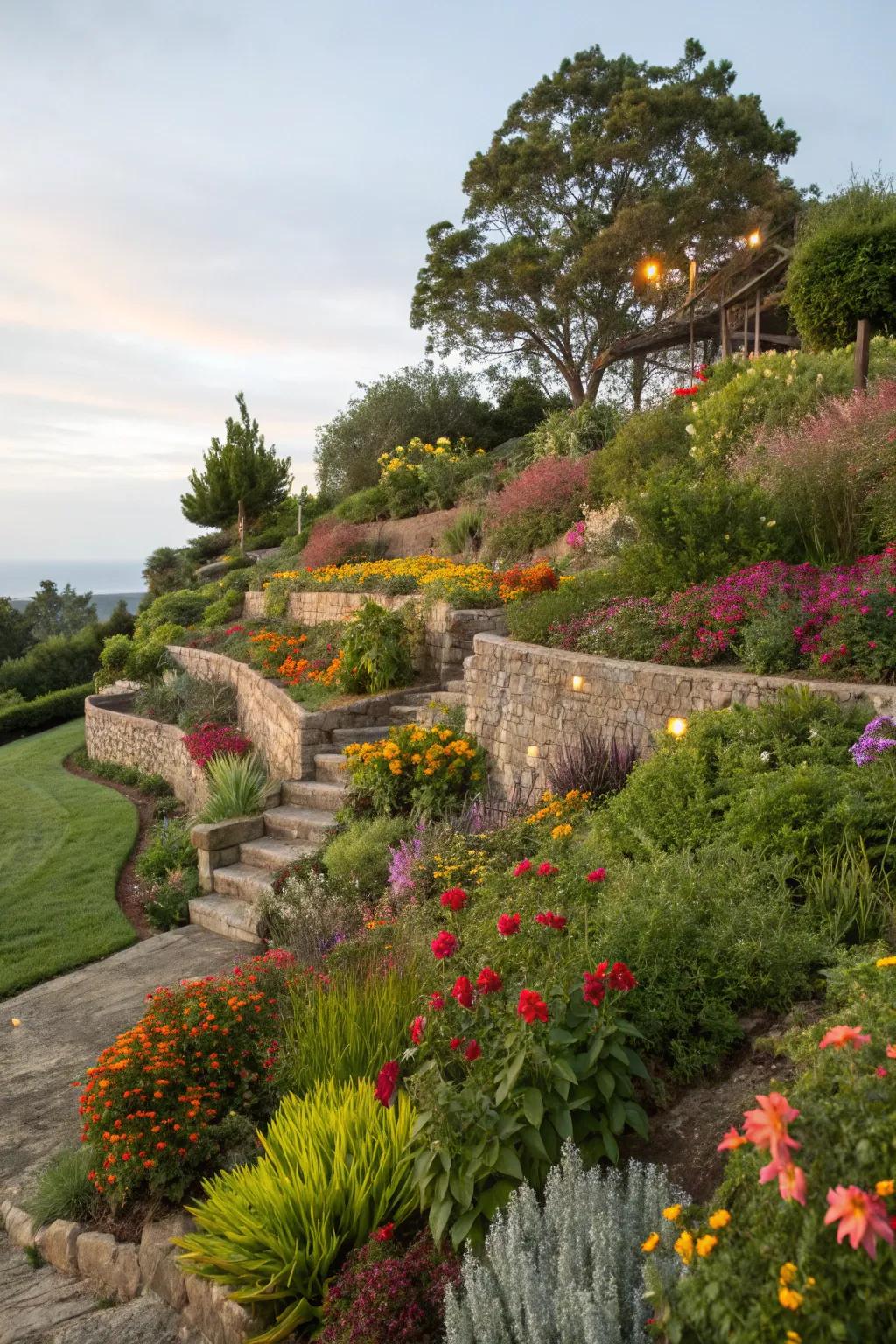 Add dimension to your garden with layered plantings.