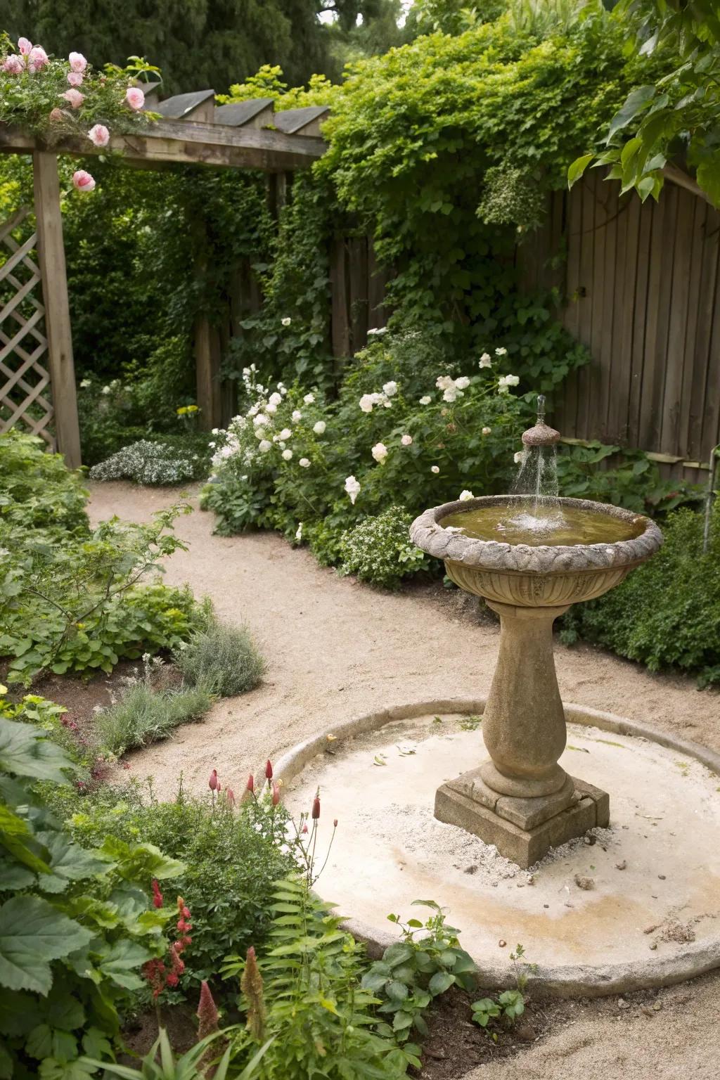 Water features bring tranquility to any garden.