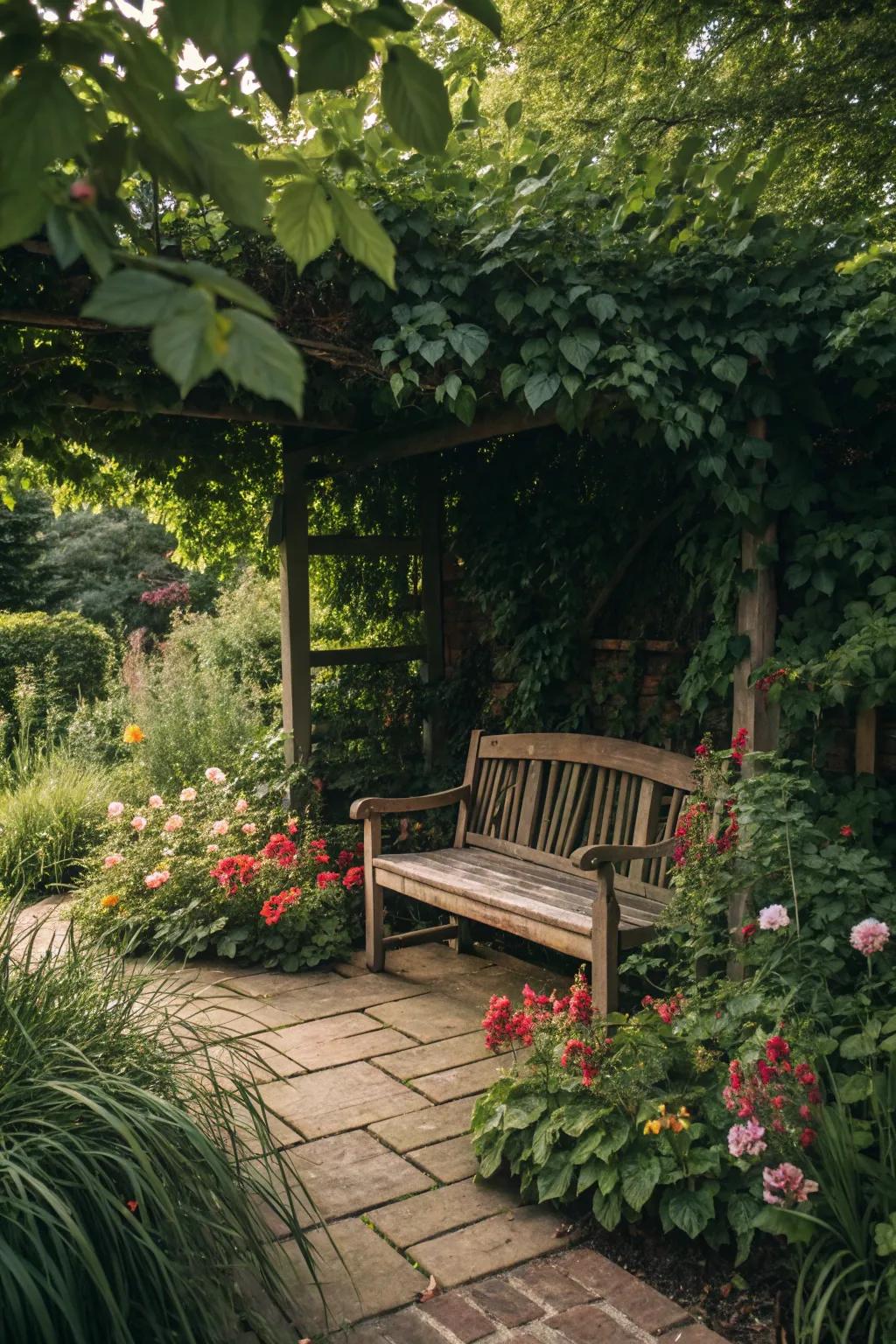 A seating area invites relaxation and enjoyment.