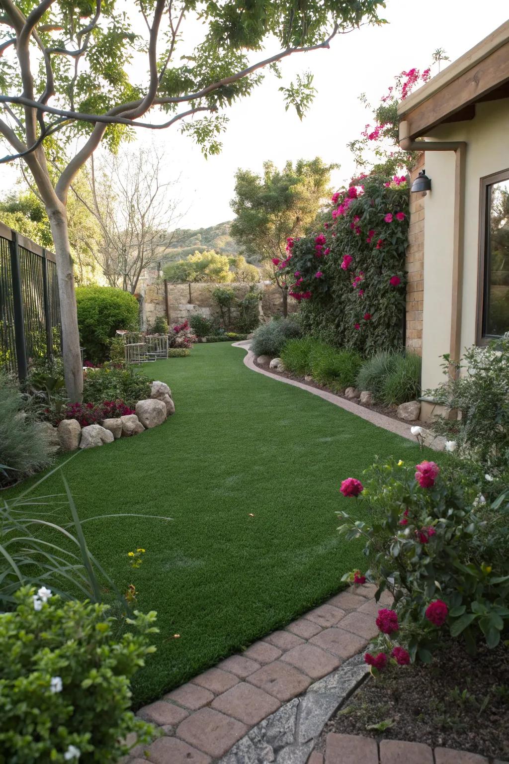 Green grass, zero maintenance.