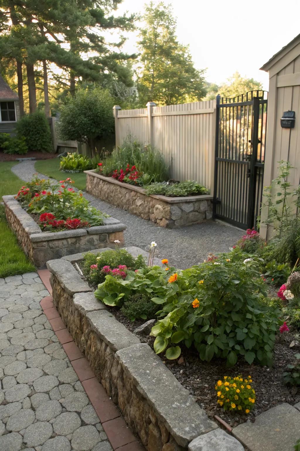 Edge garden beds keep your yard tidy and organized.