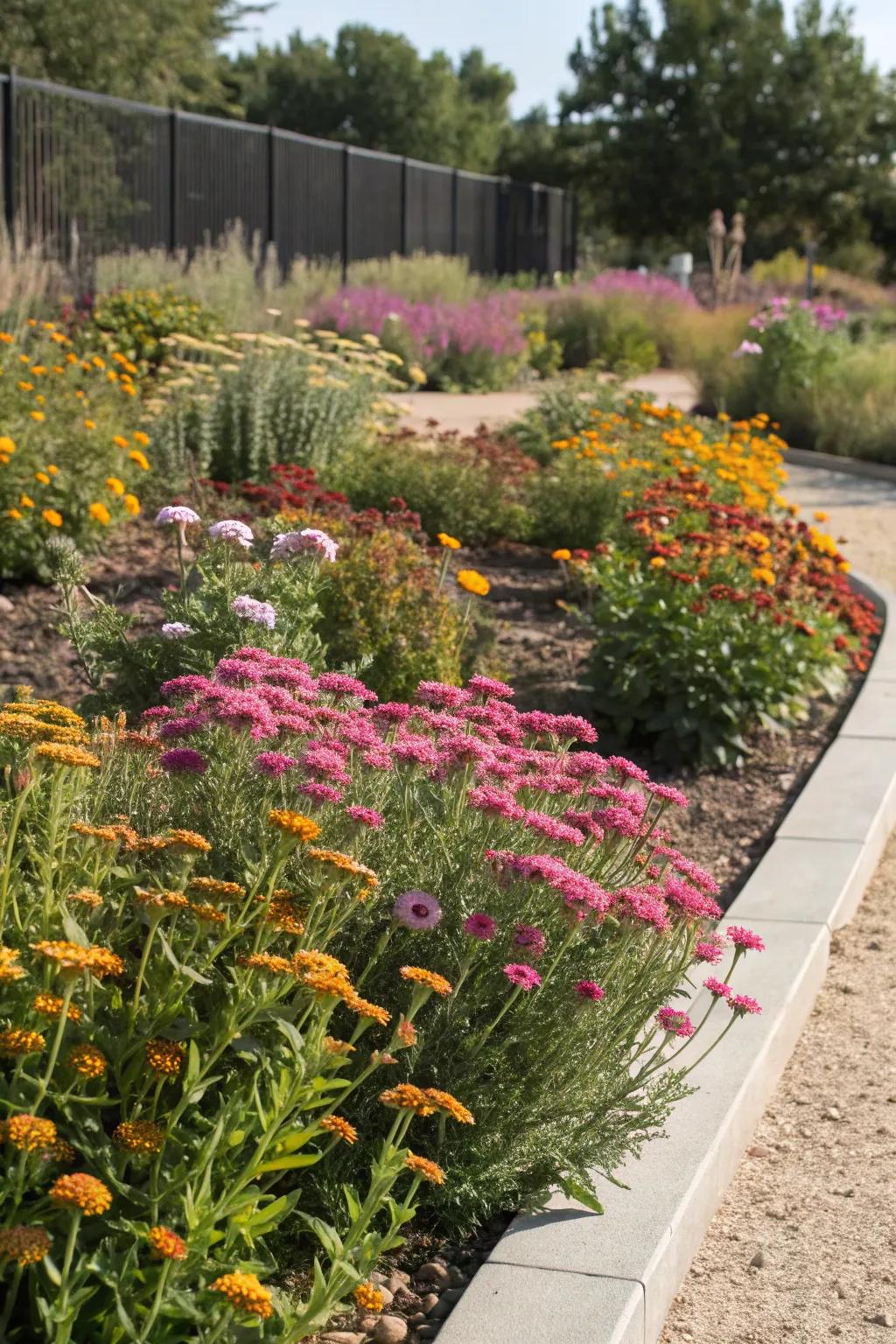 Perennials provide lasting color with minimal maintenance.