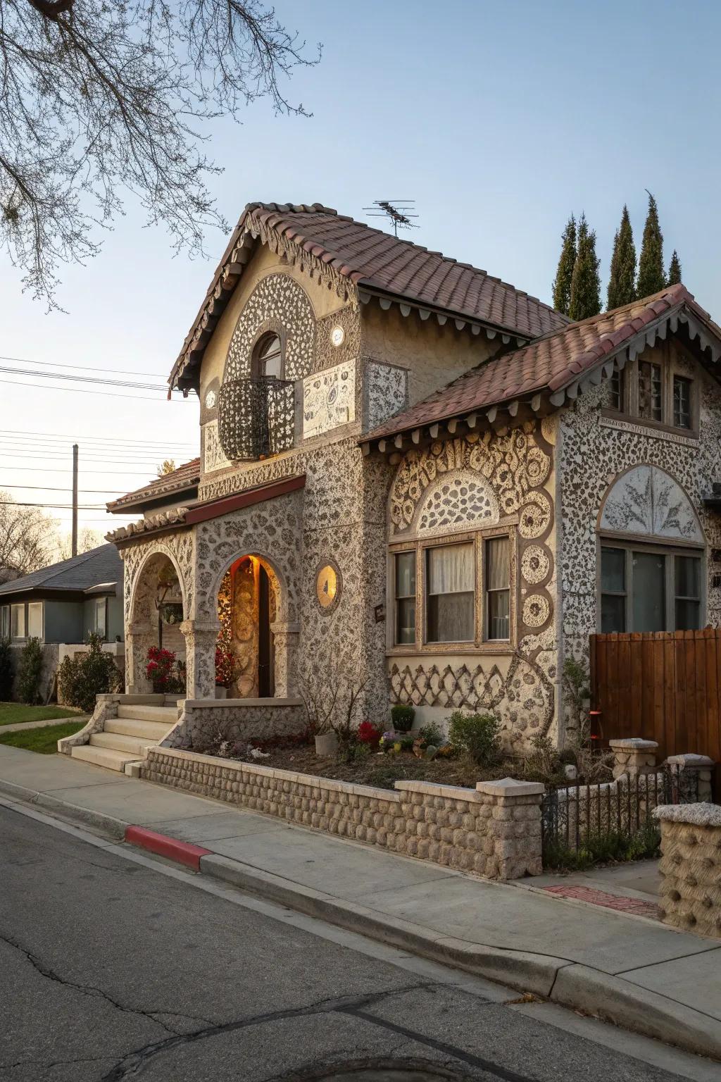 Artistic facades that make a bold and unique statement.
