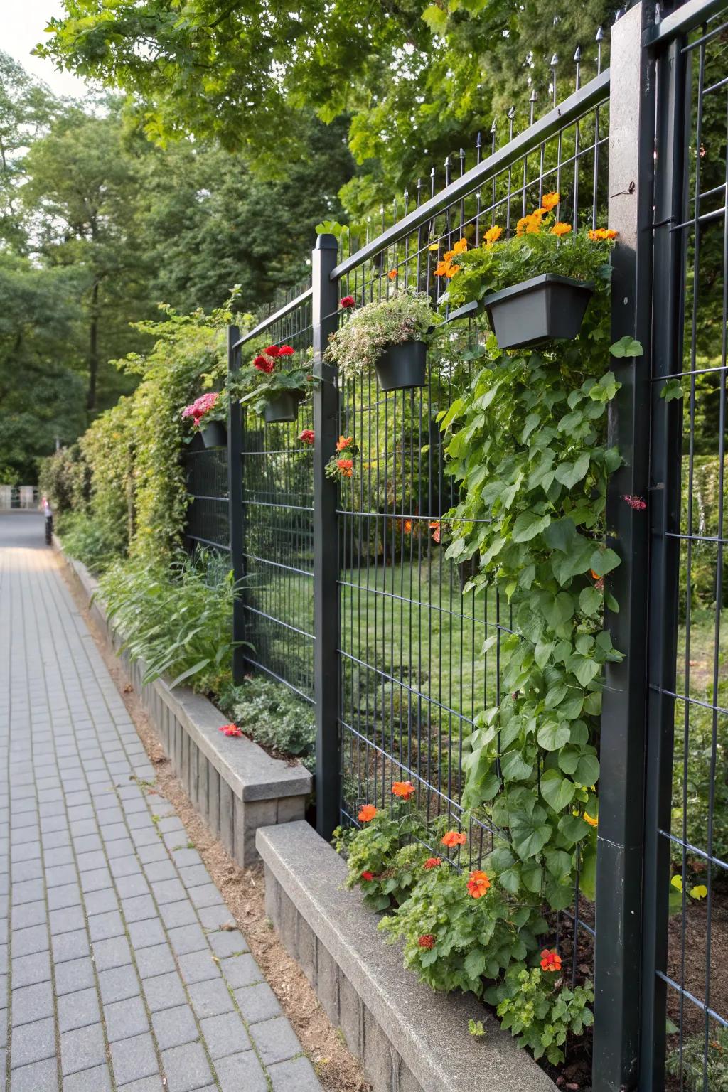 Transform your fence into a living vertical garden.