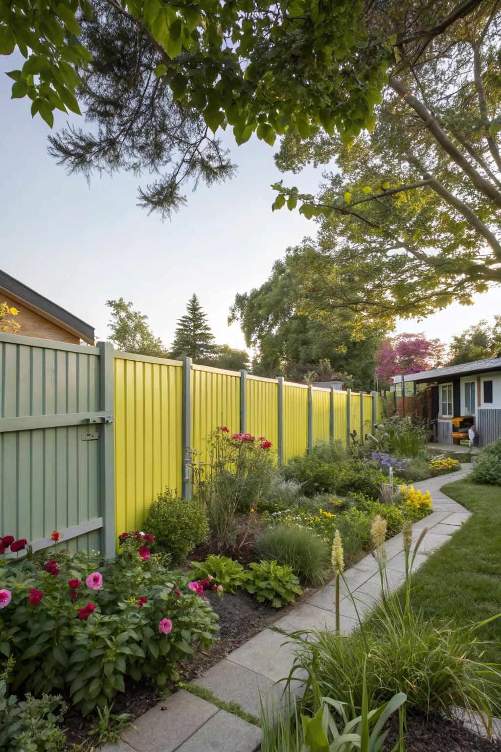 Durable and stylish powder-coated metal panels.