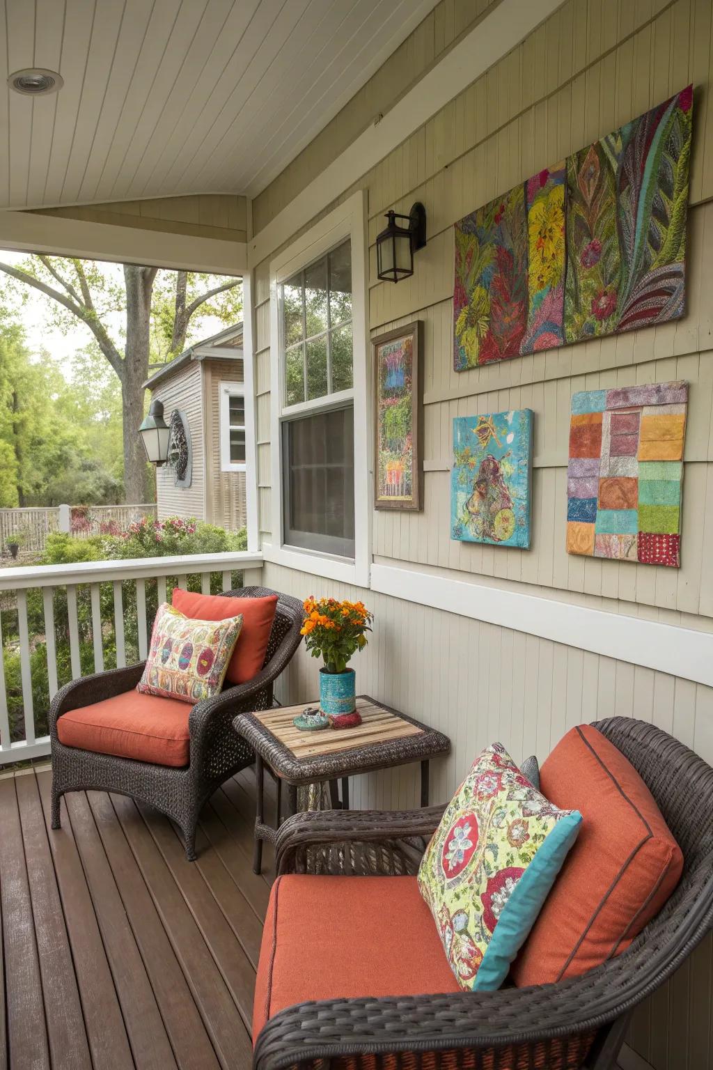 Bold colors add a lively and energetic vibe.
