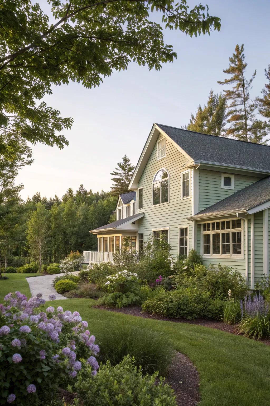 Eco-friendly vinyl siding offers sustainability with style.