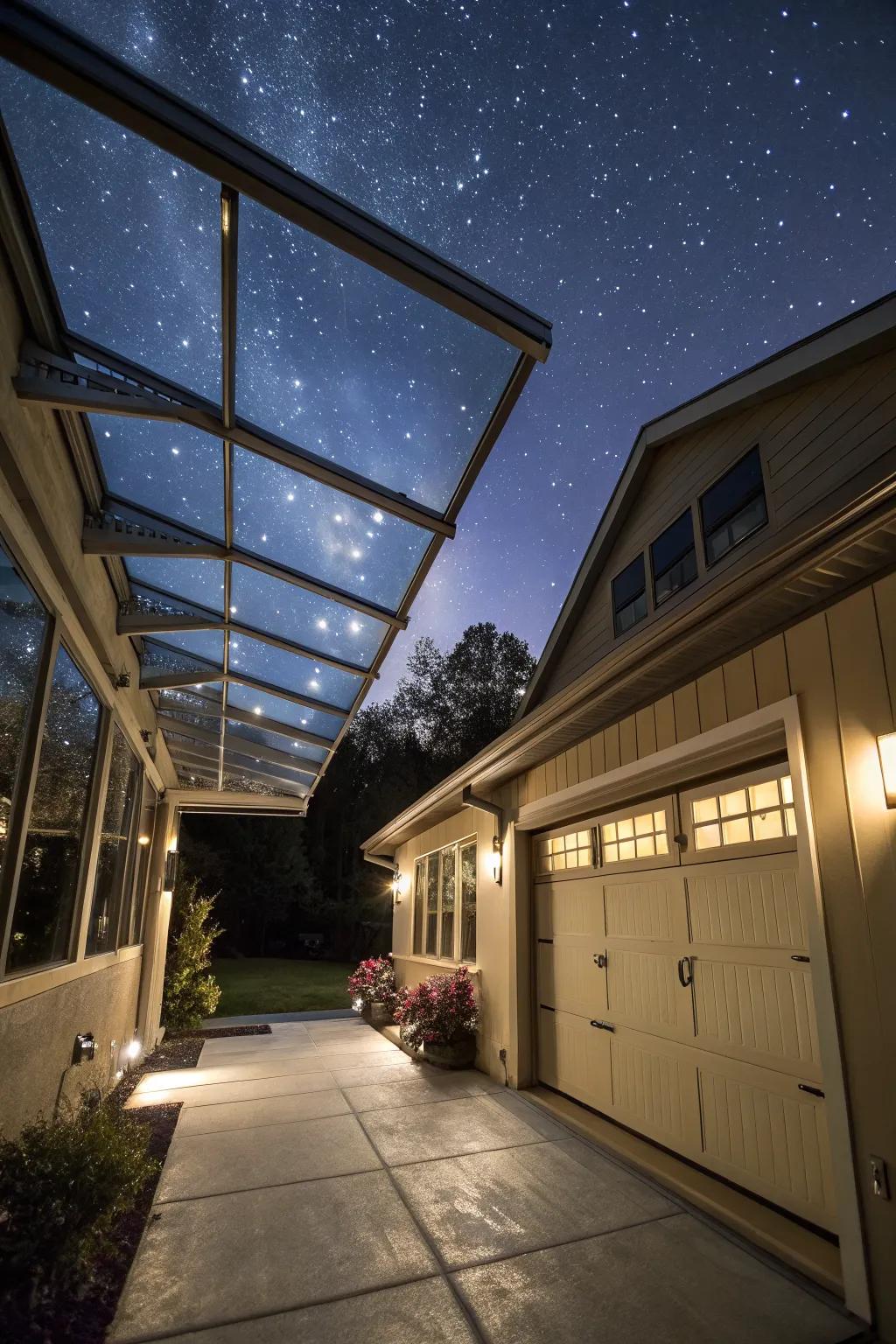 Glass roofs offer stunning views and a magical ambiance.