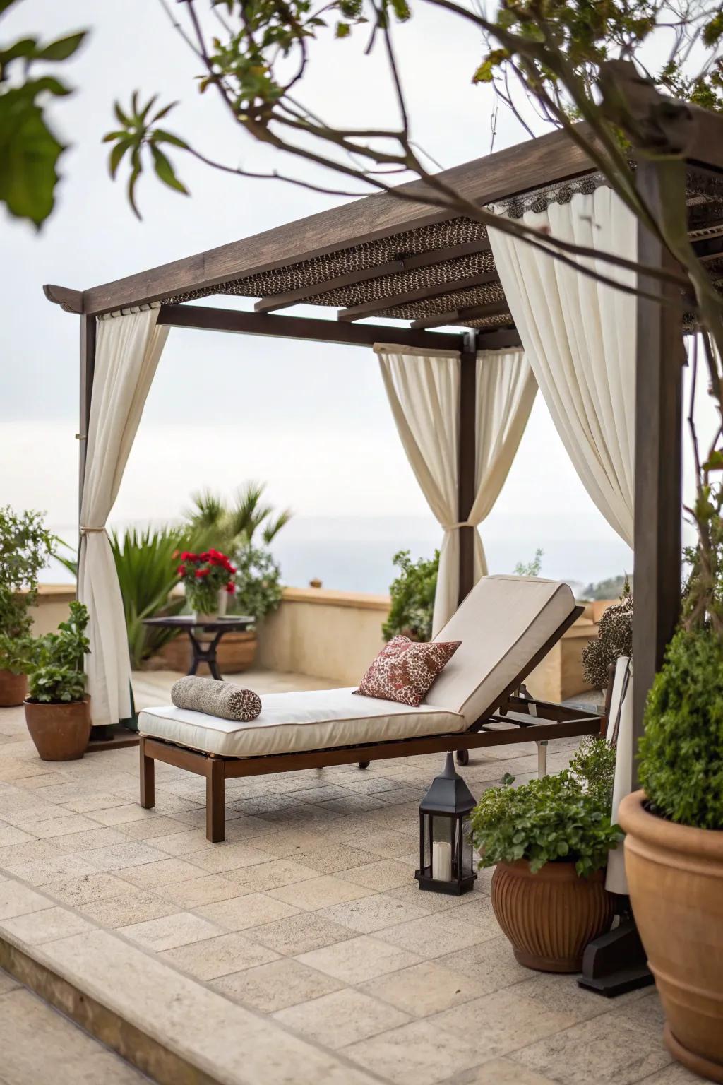 Relax in style with a dedicated lounge area