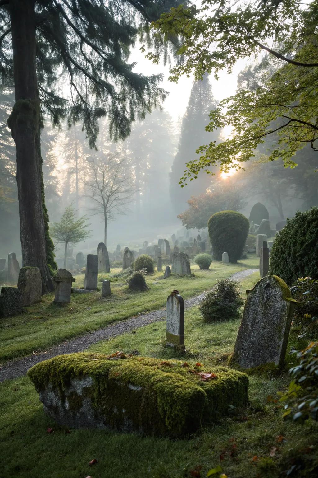 Enhance your graveyard with an eerie layer of fog.