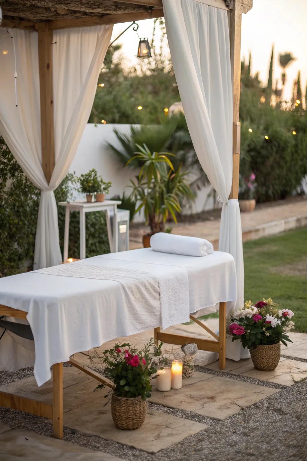 A minimalist design brings a sense of zen to your massage.