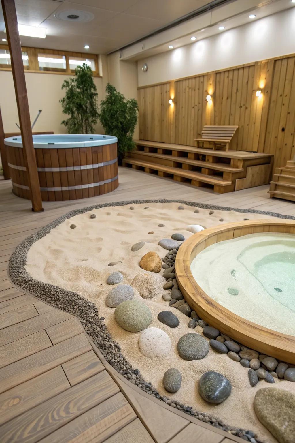 Enhance tranquility with Zen garden-inspired designs.